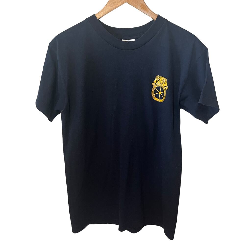 VTG 90s Best Teamsters Local T Shirt 348 Union Made Black Brotherhood Casual M